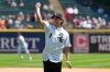 Chicago White Sox's Roch Cholowsky, first round of the 2026 MLB draft (No. 1 overall), throws a ceremonial first pitch before a baseball game between the Athletics and the White Sox in Chicago, Sunday, July 12, 2026. (AP Photo/Nam Y. Huh)