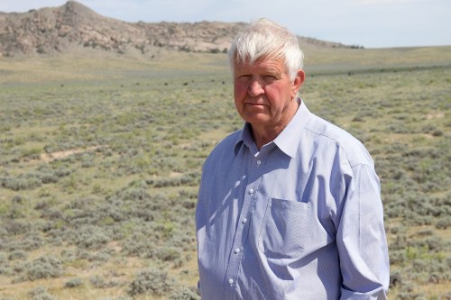 FILE - Lloyd Larsen poses in Natrona County, Wyo., Monday, July 6, 2026. (Mike Koshmrl/WyoFile via AP)