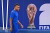 France's Kylian Mbappe participates in a training session ahead of the team's semifinal soccer match against Spain, Monday, July 13, 2026, in Dallas. (AP Photo/Julio Cortez)