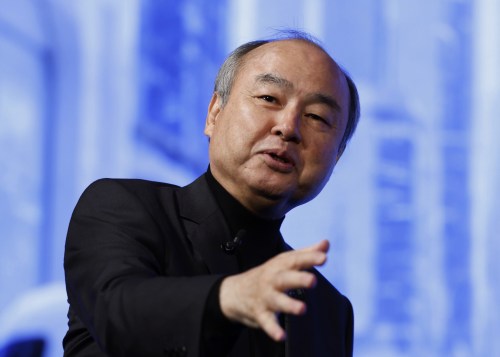 Masayoshi Son, chairman and CEO of SoftBank Group, speaks during a business event in Tokyo, Tuesday, July 14, 2026. (Miyuki Saito/Kyodo News via AP)