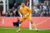FILE - The then-Newcastle's goalkeeper Karl Darlow in action during the second half of an English Premier League soccer match against Crystal Palace at Selhurst Park in London, Saturday, Oct. 23, 2021. (AP Photo/Steve Luciano, File)
