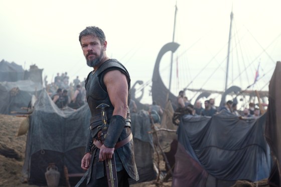 This image released by Universal Pictures shows Matt Damon as Odysseus in a scene from