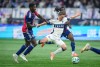 Vancouver Whitecaps' Ryan Gauld, front right, is upended by FC Dallas' Osaze Urhoghide during the second half in Game 1 of a first round MLS Cup playoff soccer match, in Vancouver, B.C., Sunday, Oct. 26, 2025. THE CANADIAN PRESS/Darryl Dyck