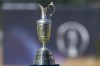 The Claret Jug trophy which will be presented to the winning golfer on display at the driving range ahead of the British Open Golf championships at Royal Birkdale golf club, in Southport, England, Wednesday, July 15, 2026. (AP Photo/Jon Super)