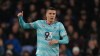 FILE - Burnley's Maxime Esteve gives a thumbs up during the English Premier League soccer match between Crystal Palace and Burnley, in London, Feb. 11, 2026. (AP Photo/Dave Shopland, File)