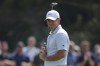 Rory McIlroy of Northern Ireland reacts on the 4th green after putting during the second day of the British Open Golf championships at Royal Birkdale golf club, in Southport, England, Friday, July 17, 2026. (AP Photo/Peter Morrison)