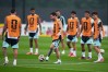 Argentina's Lionel Messi kicks the ball during a training session on the eve of the World Cup final soccer match in Morristown, N.J., Saturday, July 18, 2026. (AP Photo/Abbie Parr)