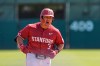 FILE - Stanford's Rintaro Sasaki reacts as he runs the bases after his two-run home run during the sixth inning of an NCAA college baseball game against the Notre Dame, April 20, 2025, in Stanford, Calif. (AP Photo/Godofredo A. Vásquez, File)