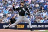 Chicago White Sox starting pitcher Sean Burke (59) throws to a Toronto Blue Jays batter during first inning MLB baseball action in Toronto on Sunday, July 19, 2026. THE CANADIAN PRESS/Jon Blacker