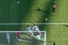 Spain's Ferran Torres (7) scores their first goal during the World Cup final soccer match between Spain and Argentina in East Rutherford, N.J., near New York, Sunday, July 19, 2026. (AP Photo/Matt Slocum)