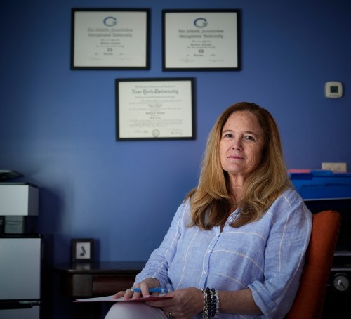 Barbara Howaniec, a psychiatric nurse practitioner, poses for a photo in her office on Monday, June 15, 2026, in Portland, Maine. (AP Photo/Robert F. Bukaty)