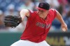 Cleveland Guardians' Parker Messick pitches in the first inning of a baseball game against the Minnesota Twins in Cleveland, Tuesday, July 21, 2026. (AP Photo/Sue Ogrocki)