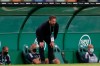 FILE - Aberdeen coach Derek McInnes looks on from the bench during the Europa League third qualifying round soccer match between Sporting CP and Aberdeen at the Alvalade stadium in Lisbon, Sept. 24, 2020. (AP Photo/Armando Franca, File)