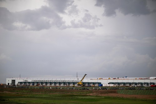 The site of a future data center being built near Abernathy, Texas, Saturday, July 18, 2026, in Hale County, Texas. (AP Photo/Justin Rex)