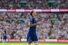 FILE - Chelsea's Alejandro Garnacho reacts after failing to score during the FA Cup semifinal soccer match between Chelsea and Leeds in London, April 26, 2026. (AP Photo/Alastair Grant, File)