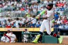 Atlanta Braves' Michael Harris II hits a solo home run against the San Diego Padres during the second inning of a baseball game, Thursday, July 23, 2026, in Atlanta. (AP Photo/Erik S. Lesser)
