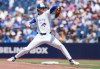 Toronto Blue Jays pitcher Shane Bieber pitches against the Tampa Bay Rays during first inning MLB baseball action in Toronto on Thursday, July 23, 2026. THE CANADIAN PRESS/Nathan Denette