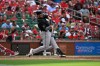 Arizona Diamondbacks' Tyler Locklear hits a two-run home run in the fourth inning of a baseball game against the St. Louis Cardinals, Thursday, July 23, 2026, in St. Louis. (AP Photo/Joe Puetz)