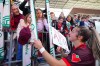 AFC Toronto forward Kaylee Hunter (11) interacts with fans after Northern Super League soccer action against Montreal Roses FC in Toronto on Saturday, April 19, 2025. THE CANADIAN PRESS/Arlyn McAdorey