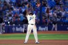 Tampa Bay Rays third baseman Junior Caminero reacts after the team defeated theCleveland Guardians during a baseball game Saturday, July 25, 2026, in St. Petersburg, Fla. (AP Photo/Chris O'Meara)