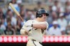 Minnesota Twins' Alan Roden hits a two-run single during the sixth inning of a baseball game against the Athletics, Saturday, July 25, 2026, in Minneapolis. (AP Photo/Ellen Schmidt)
