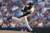 Minnesota Twins pitcher Kendry Rojas throws to the Athletics during the first inning of a baseball game, Saturday, July 25, 2026, in Minneapolis. (AP Photo/Ellen Schmidt)