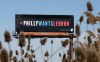 FILE - One of three billboards trying to entice Cleveland Cavaliers' LeBron James to come to Philadelphia are shown near a highway, Tuesday, Feb. 27, 2018, in Cleveland. (AP Photo/Tony Dejak, File)