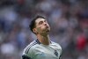 Vancouver Whitecaps' Sebastian Berhalter reacts after his shot on goal was stopped by New York City FC goalkeeper Matt Freese, not seen, during the second half of an MLS soccer match, in Vancouver, on Saturday, April 11, 2026. THE CANADIAN PRESS/Darryl Dyck