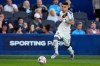 FILE - LA Galaxy forward Gabriel Pec moves the ball during the first half of an MLS soccer match against Sporting Kansas City, Wednesday, May 13, 2026, in Kansas City, Kan. (AP Photo/Charlie Riedel, File)