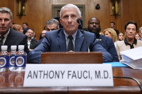Dr. Anthony Fauci appears before the Senate Homeland Security and Governmental Affairs Committee at the Capitol, Wednesday, July 29, 2026, in Washington. (AP Photo/Allison Robbert)
