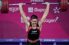 Alex Bellemarre of Canada competes in the men's 94 kilogram weightlifting during the Commonwealth Games in Glasgow, Scotland, Wednesday, July 29, 2026. (AP Photo/Manish Swarup)
