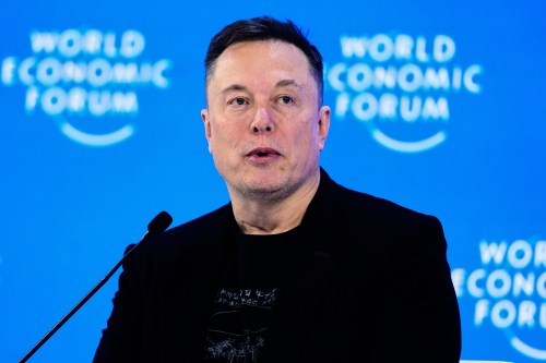 FILE - Elon Musk attends the annual meeting of the World Economic Forum in Davos, Switzerland, Jan. 22, 2026. (AP Photo/Markus Schreiber, File)
