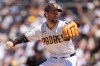 San Diego Padres pitcher Griffin Canning works against a Colorado Rockies batter during the third inning of a baseball game Wednesday, July 29, 2026, in San Diego. (AP Photo/Gregory Bull)