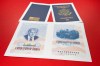FILE - A sample of a limited release of a commemorative U.S. passport that celebrates America's 250th birthday and features a picture of President Donald Trump, is photographed, April 28, 2026. (AP Photo/Jon Elswick, File)