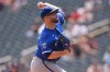 Kansas City Royals starting pitcher Noah Cameron (65) delivers during the second inning of a baseball game against the Minnesota Twins Thursday, July 30, 2026, in Minneapolis. (AP Photo/Abbie Parr)