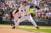 Chicago White Sox starting pitcher Sean Burke throws during the first inning of a baseball game against the New York Yankees, Thursday, July 30, 2026, in Chicago. (AP Photo/Melissa Tamez)