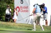 Cameron Young chips onto the eighth green during the first round of the Rocket Classic golf tournament at the Detroit Golf Club, Thursday, July 30, 2026, in Detroit. (AP Photo/Jose Juarez)