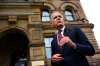 Prime Minister Mark Carney makes a statement outside the Office of the Prime Minister and Privy Council in Ottawa, on Tuesday, July 21, 2026. THE CANADIAN PRESS/Justin Tang