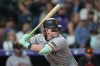 FILE - San Francisco Giants center fielder Harrison Bader (9) bats during the eighth inning of a baseball game May 29, 2026, in Denver. (AP Photo/David Zalubowski, File)