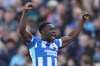 FILE - Brighton's Danny Welbeck celebrates after scoring during the English Premier League soccer match between Brighton and Liverpool in Brighton, Saturday, March 21, 2026. (AP Photo/Ian Walton, File)