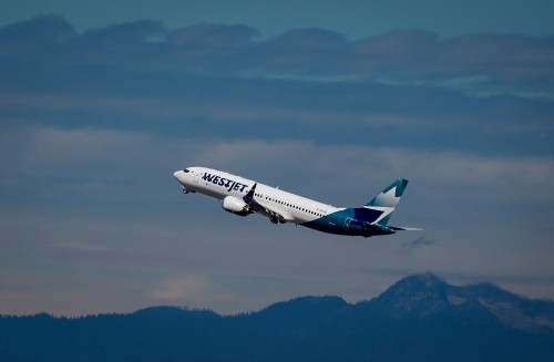 A WestJet Boeing 737 Max aircraft takes off from Vancouver International Airport, in Richmond, B.C., on Friday, July 31, 2026. WestJet flight attendants are on strike. THE CANADIAN PRESS/Darryl Dyck