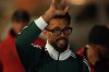 Cape Verde goalkeeper Vozinha arrives at the airport ahead of a move to Colo-Colo in Santiago, Chile, Sunday, Aug. 2, 2026. (AP Photo/Esteban Felix)