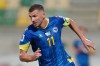 FILE - Bosnia-Herzegovina's Edin Dzeko during a World Cup 2026 group H qualifying soccer match between Cyprus and Bosnia-Herzegovina at AEK Arena in Larnaca, Cyprus, Oct. 9, 2025. (AP Photo/Petros Karadjias, File)