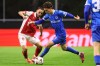 FILE - Genk's Konstantinos Karetsas tries to dribble the ball past Braga's Leonardo Lelo, left, during the Europa League opening phase soccer match between SC Braga and KRC Genk in Braga, Portugal, Nov. 6, 2025. (AP Photo/Luis Vieira, File)