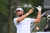 Cameron Young hits from the fifth tee during the final round of the Rocket Classic golf tournament, Sunday, Aug. 2, 2026, in Detroit. (AP Photo/Jose Juarez)