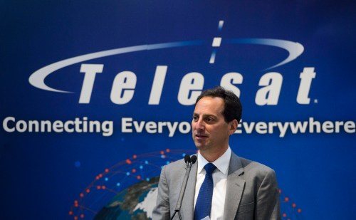 Telesat CEO Dan Goldberg speaks at a press conference in Ottawa on Wednesday, July 24, 2019. THE CANADIAN PRESS/Sean Kilpatrick