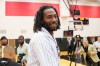 Kawhi Leonard attends a press conference where former teammate Kyle Lowry signed a one-day contract to retire as a Toronto Raptor, in Toronto, on Tuesday, July 7, 2026. THE CANADIAN PRESS/Chris Young