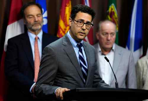 University of Ottawa professor Cary Kogan of the Network of Engaged Canadian Academics (NECA) speaks at a news conference on a national study documenting antisemitism at Canadian universities and colleges in Ottawa on Wednesday, Aug. 5, 2026. THE CANADIAN PRESS/Justin Tang