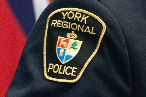 A York Regional Police patch is shown Dec, 19, 2022. THE CANADIAN PRESS/Arlyn McAdorey