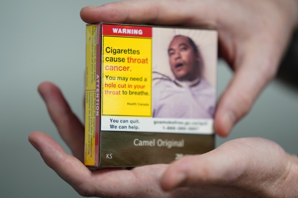 why do people tap cigarette boxes Opinion | Ugly Is the New Look for Packs New graphic images are rolling